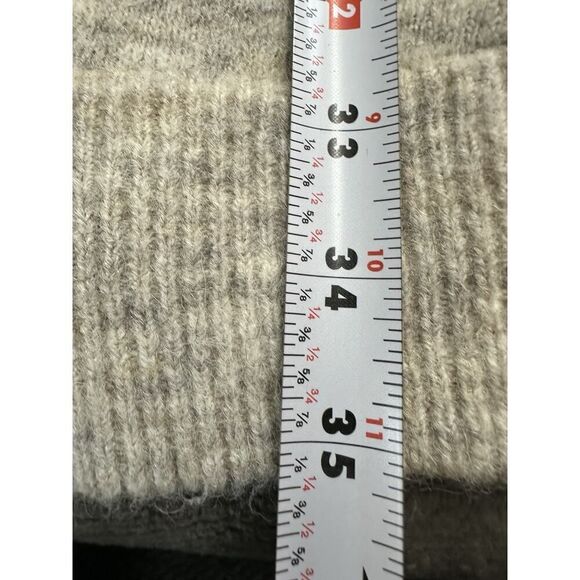 Aritzia Wilfred Free Aronson Alpaca Wool Blend Oatmeal Color Cardigan sz Small - Picture 7 of 10